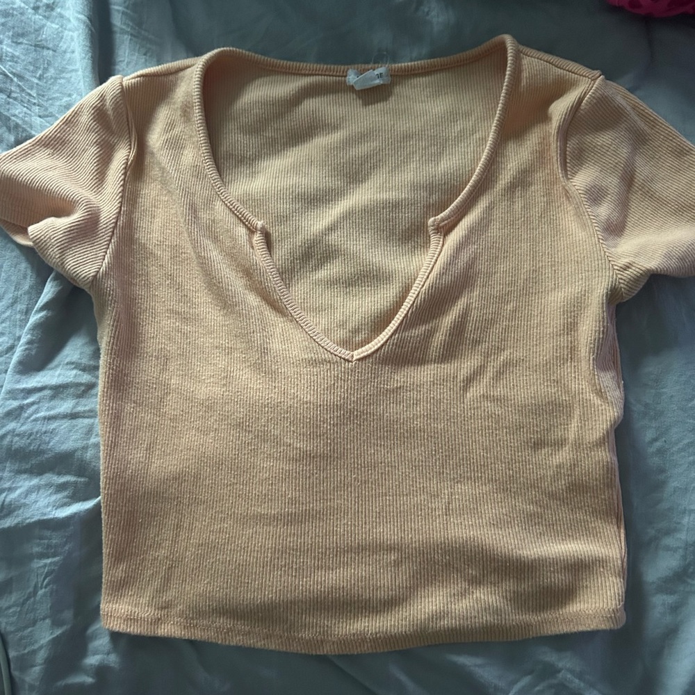Peach Garage Crop Top